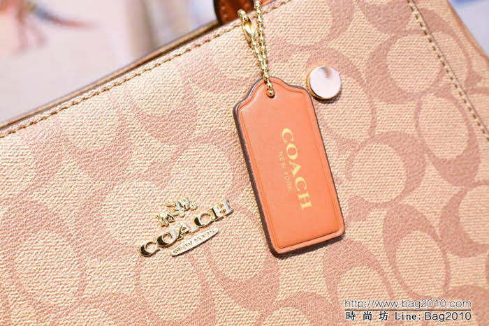 COACH蔻馳 56727 多功能貴婦包 包身有型 經典coach大c紋  Chz1044